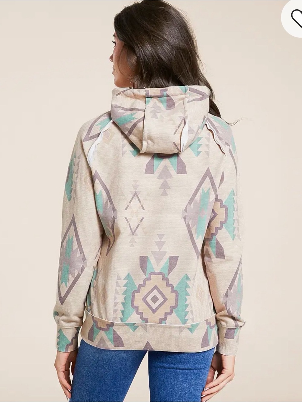 Like new size L Hooey Playa Women’s Aztec-Print Hoodie. Soft. Cozy. Beautiful. - Picture 2 of 13